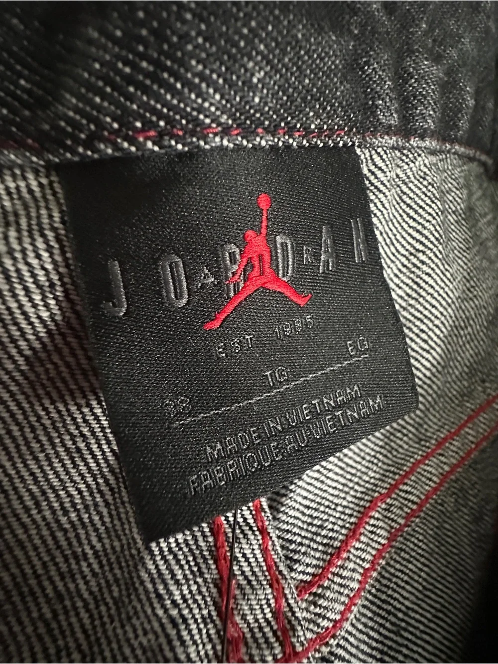 NWT Awake NY x Nike Jordan Loose Fit Black Denim Jeans Men’s 38 X 34